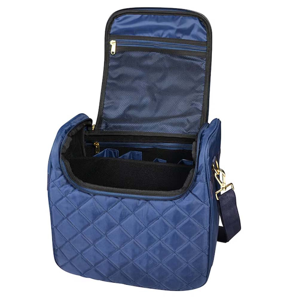 Grooming Bag Quilted Navy Blue