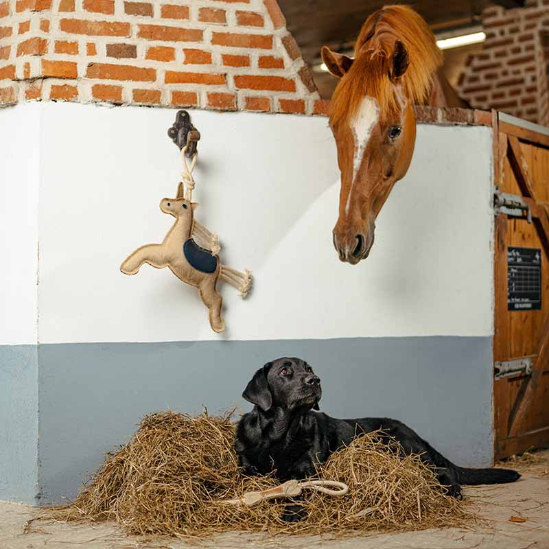 Horse Toy HS Unicorn in Natural Jute