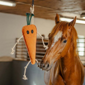 Horse Toy HS Carrot in Orange Suede