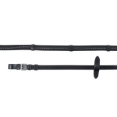Web Reins with Reflective Details HS Black Web Reins with Reflective Details HS Black