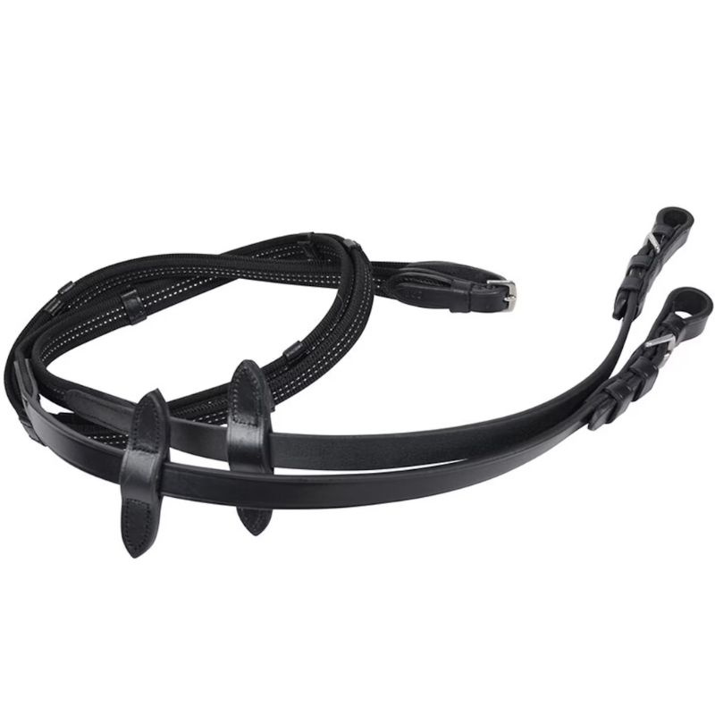 Web Reins with Reflective Details HS Black