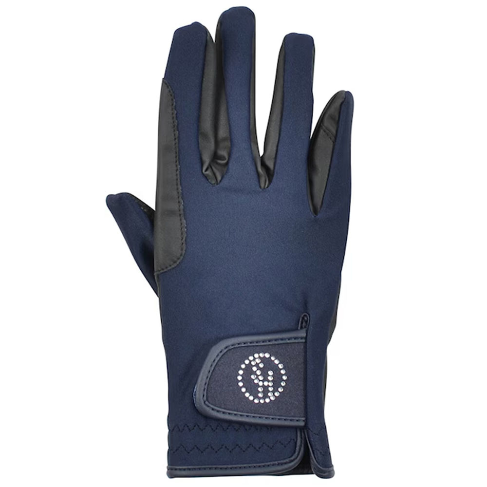 Riding Gloves HS Diamond Touch Navy Blue