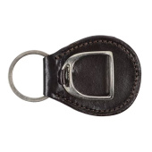 Keychain HS Stirrup Plate Brown/Silver Keychain HS Stirrup Plate Brown/Silver