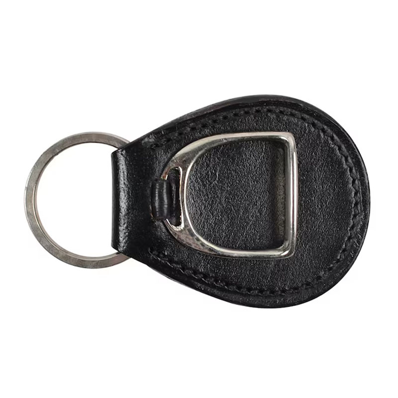 Keychain HS Stirrup Plate Black/Silver 