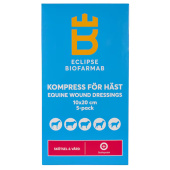 Sterile Compress for horse 5-pack White 10x20 cm Sterile Compress for horse 5-pack White 10x20 cm