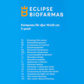 Sterile Compress for horse 5-pack White 10x20 cm Sterile Compress for horse 5-pack White 10x20 cm