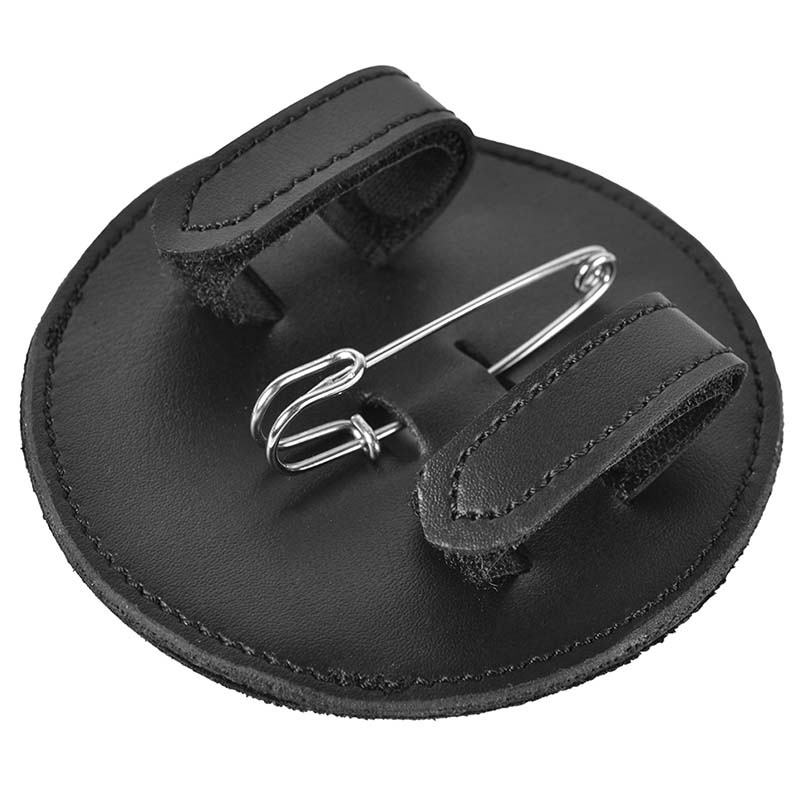 Number tag HS Vegan Leather Strass 2-pack Black