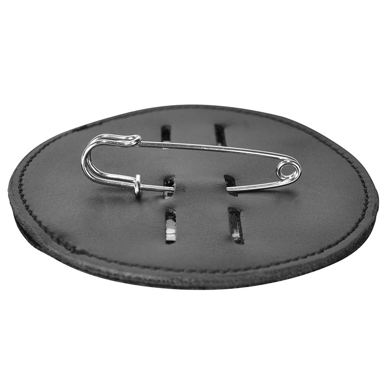 Number tag HS Vegan Leather Strass 2-pack Black