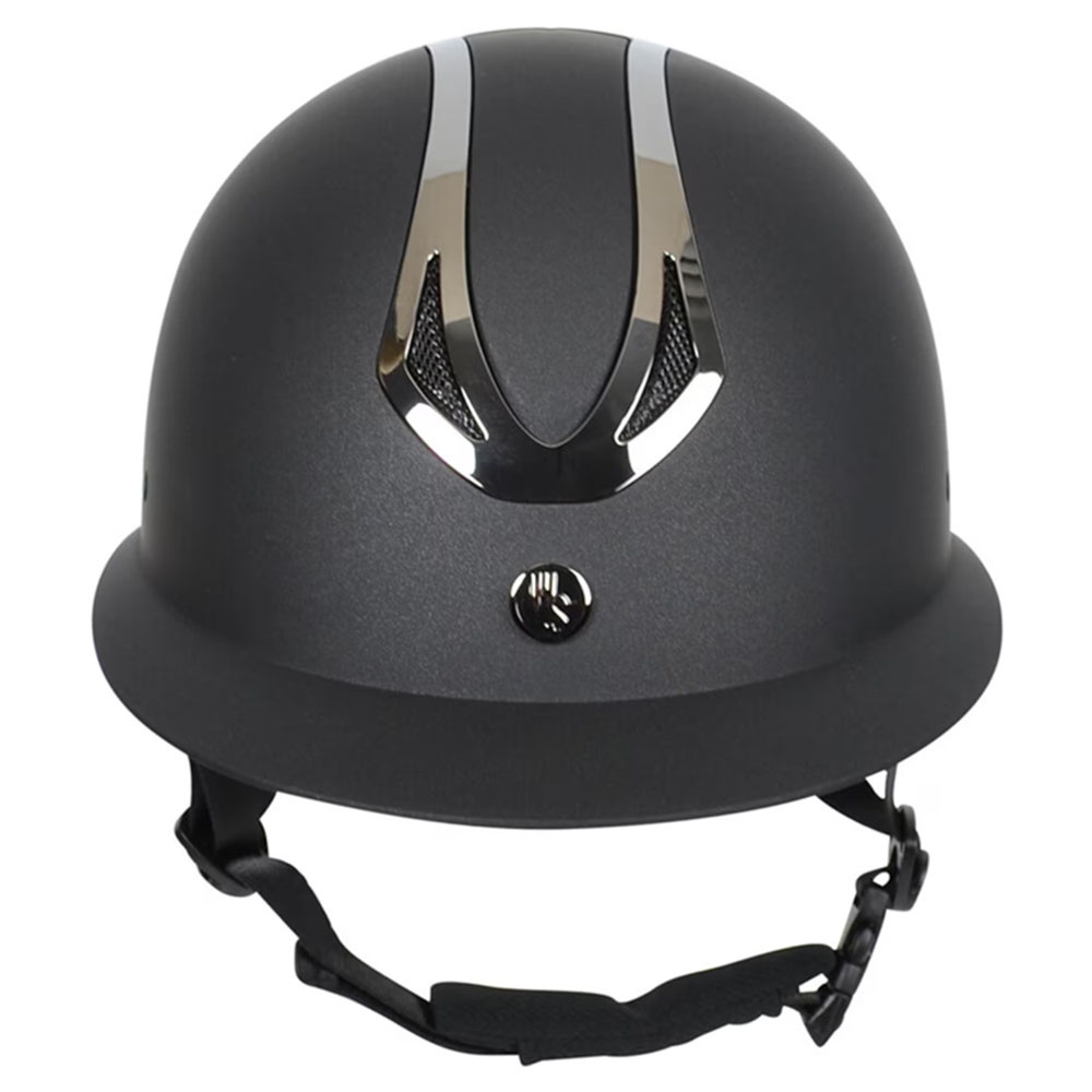 Riding Helmet HS Victory Chrome Black