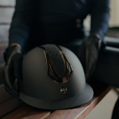 Riding Helmet HS Victory Glimmer Black