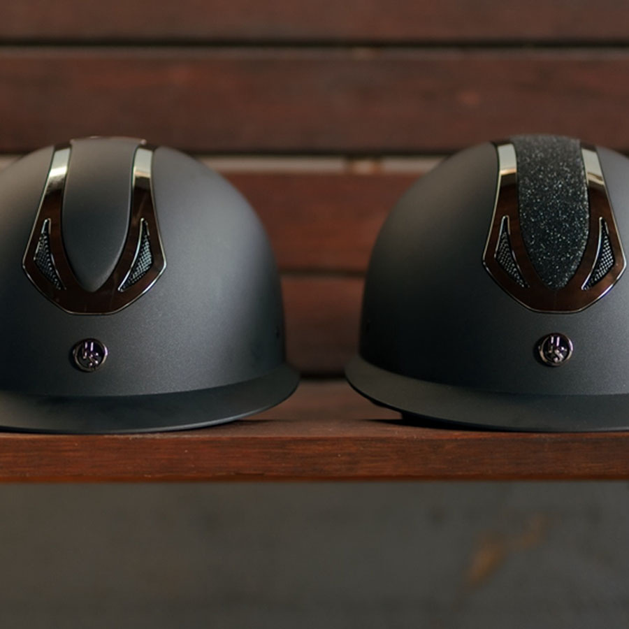 Riding Helmet HS Victory Glimmer Black