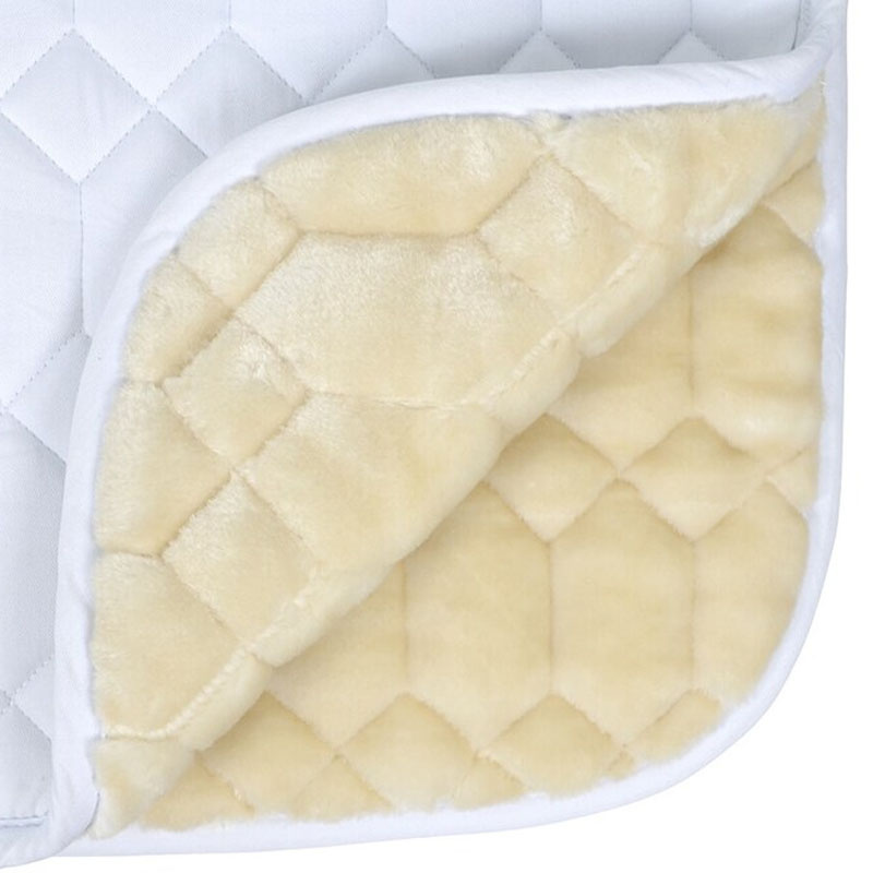 Dressage Saddle Pad HS Sheeplike White
