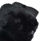 Grooming Glove HS Faux Fur Black Grooming Glove HS Faux Fur Black