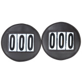 Number tag HS Vegan Leather 2-pack Brown Number tag HS Vegan Leather 2-pack Brown