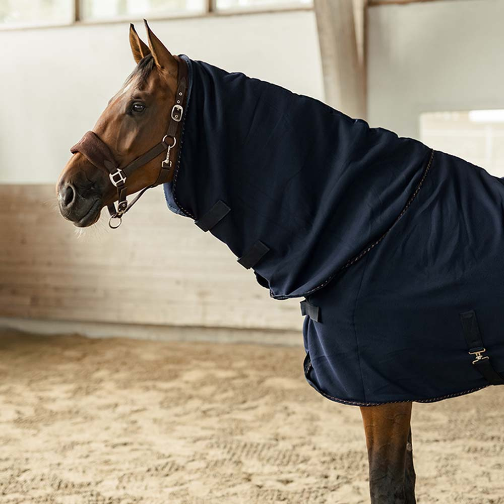 Fleece Rug with Neck HS Hug Navy Blue