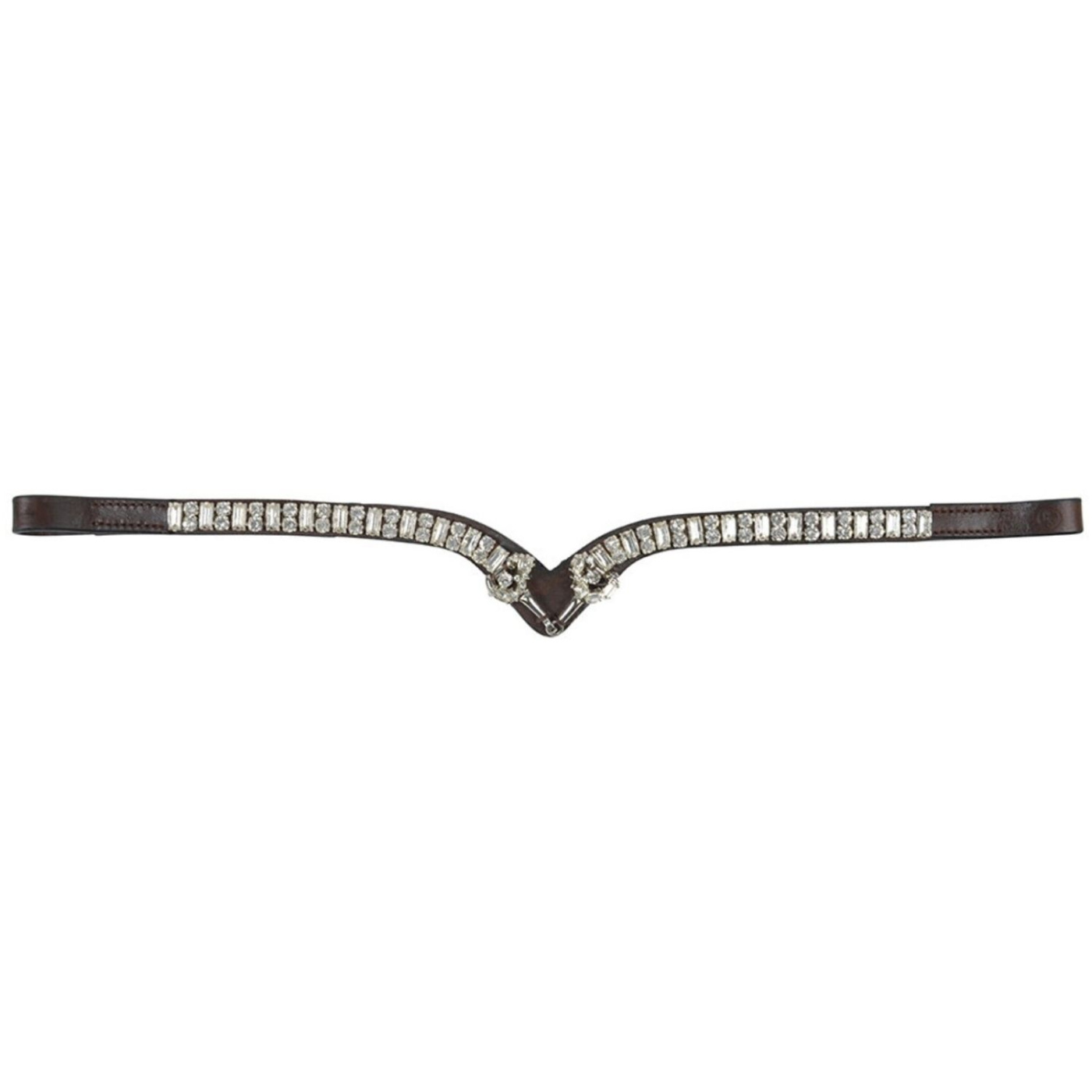  Browband HS Bit & Rhinestones Brown