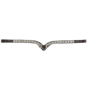 Browband HS Bit & Rhinestones Brown Browband HS Bit & Rhinestones Brown