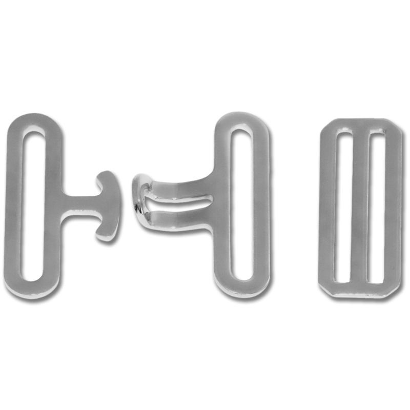Buckles for Horse Rugs Cross Straps Silver