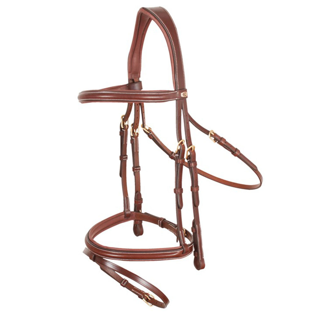 Bridle Wynswood E-logo Brown/Brass