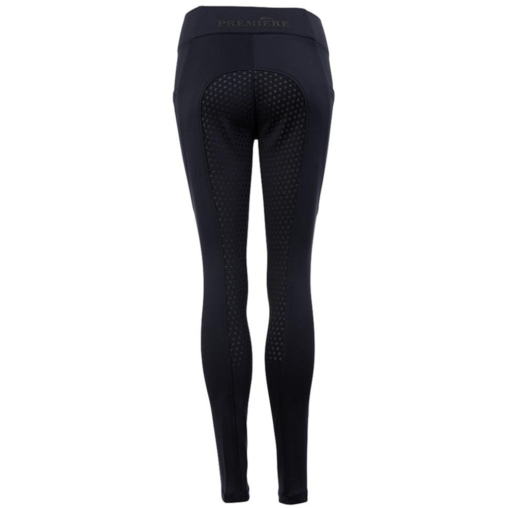 Riding Tights Bouvardia Silicone Full Seat Navy Blue