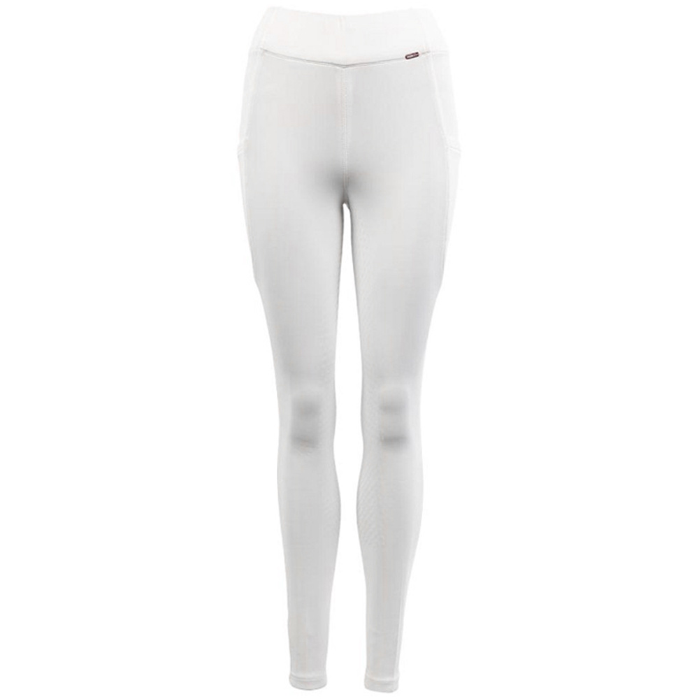 Riding Tights Bouvardia Silicone Full Seat White