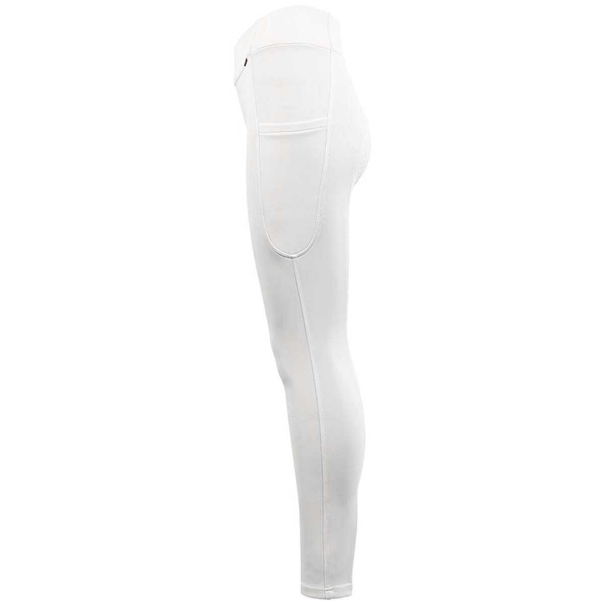 Riding Tights Bouvardia Silicone Full Seat White