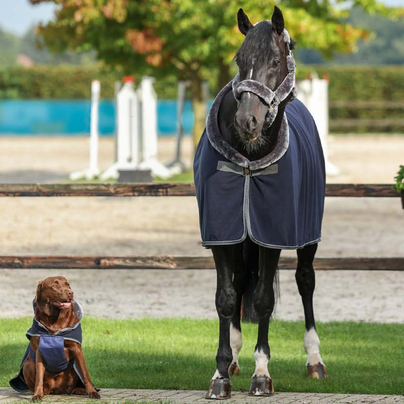 Fleece Rug Show-Line 600 Navy Blue