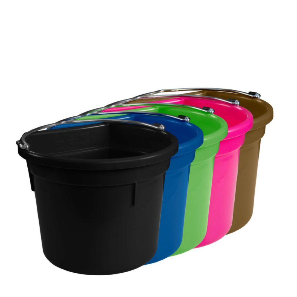 Bucket with Flat Back Black