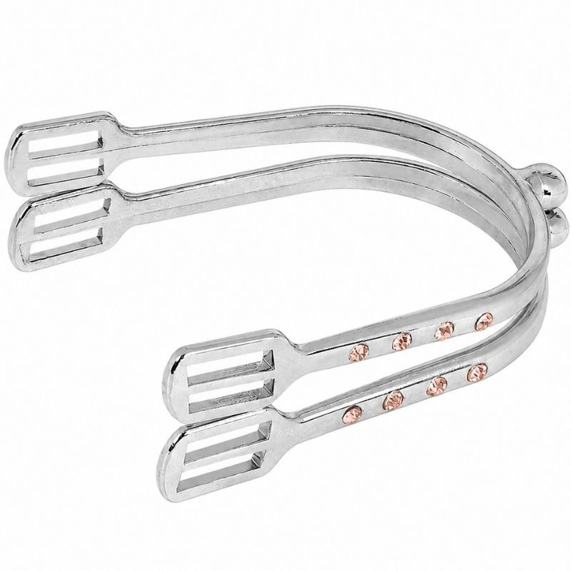 Spurs with Straps Crystal Pink