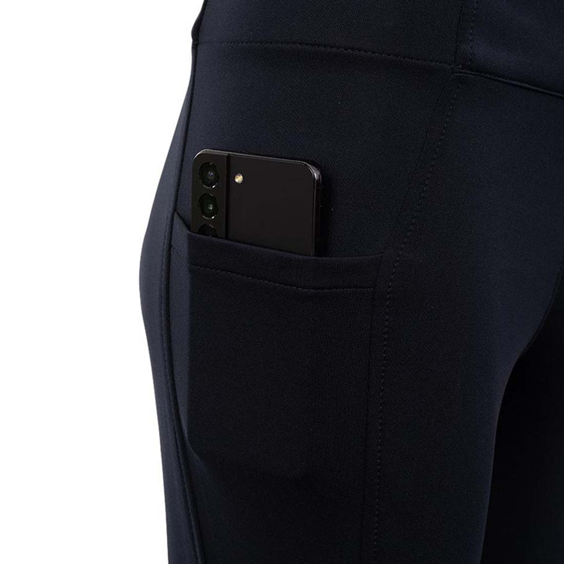 Riding Tights Children/Junior Bitterroot Silicone Full Seat Navy Blue