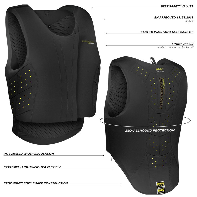 Safety Vest Child/Junior Regular Fit Black