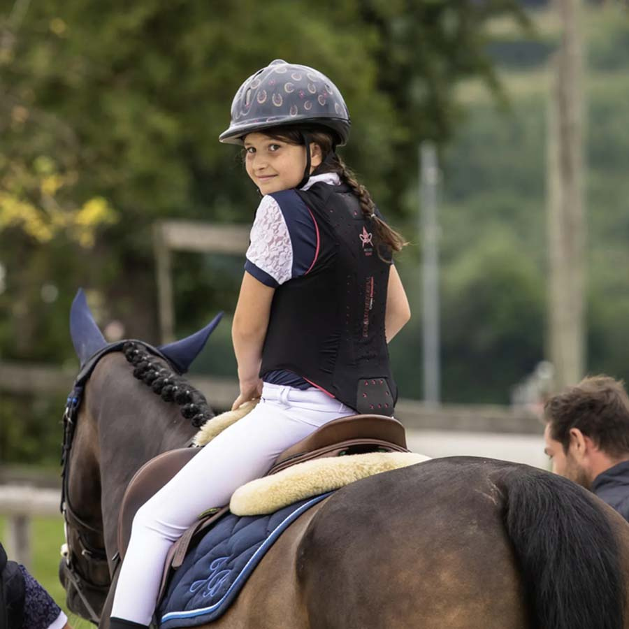 Back Protector Child/Junior Ballistic Black/Pink