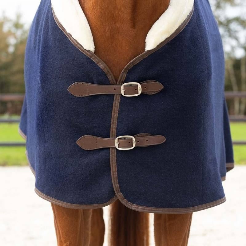 Wool Rug Deluxe Navy Blue