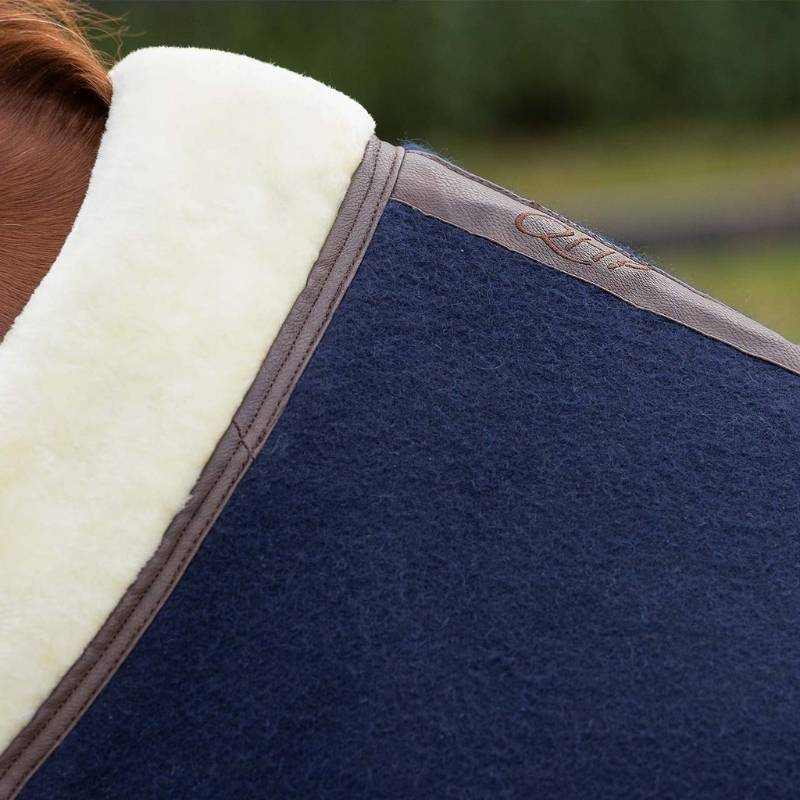 Wool Rug Deluxe Navy Blue