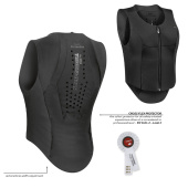 Back Protector Ballistic Flex Fit Slim Black/Silver Back Protector Ballistic Flex Fit Slim Black/Silver
