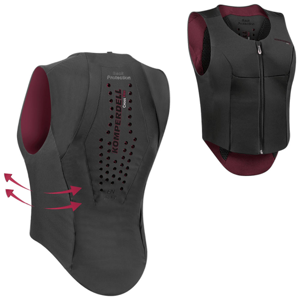 Back Protector Ballistic Flex Fit Slim Black/Bordeaux