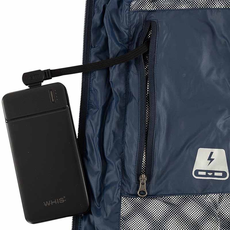 Heated Riding Vest Coach Navy Blue