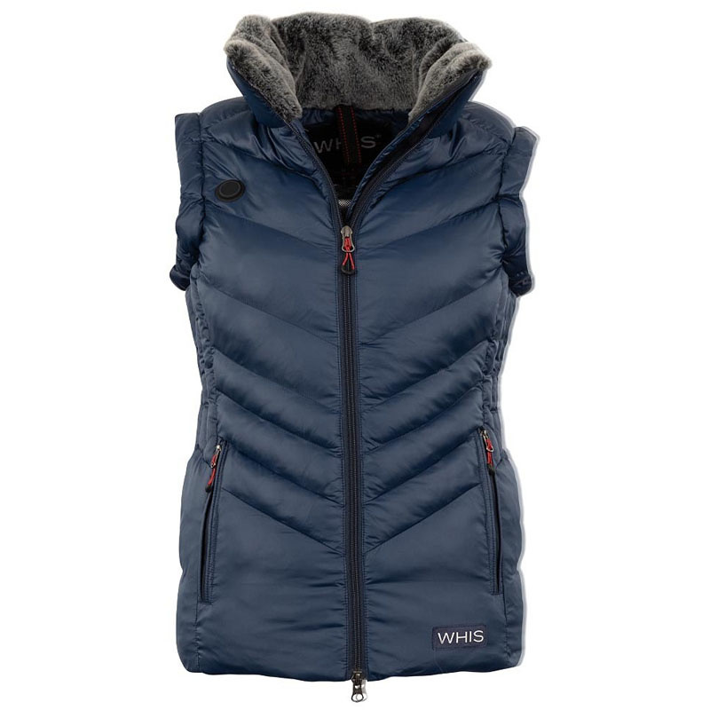 Heated Riding Vest Coach Navy Blue