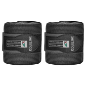 Work Bandage Elastic/Fleece 2-pack Black Work Bandage Elastic/Fleece 2-pack Black