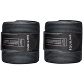 Work Bandage Elastic/Fleece 2-pack Black Work Bandage Elastic/Fleece 2-pack Black