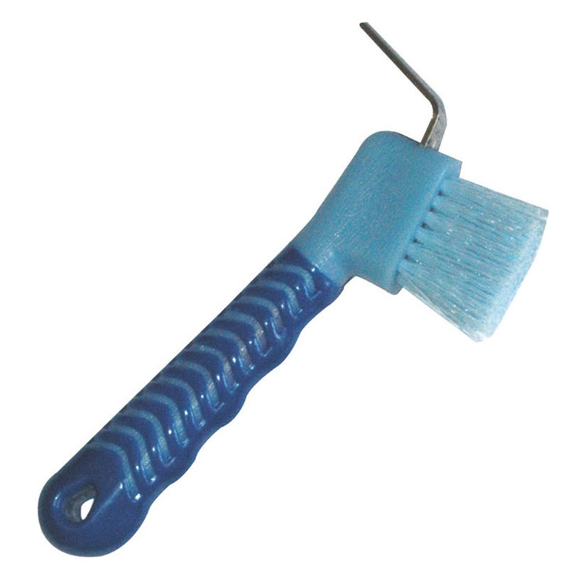 Hoof Pick with Brush HG Light Blue/Blue