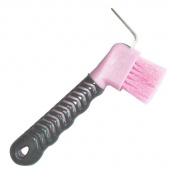 Hoof Pick with Brush HG Pink/Grey