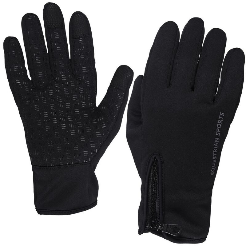 Winter Riding Gloves Vienna Softshell Black