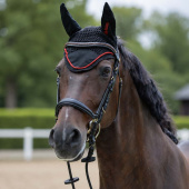 Ear Bonnet Sports Line Black/Red Ear Bonnet Sports Line Black/Red