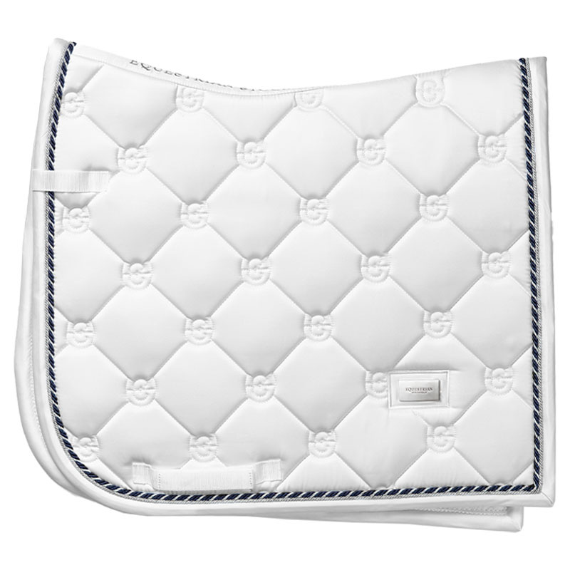 Dressage Saddle Pad ES White Perfection Silver