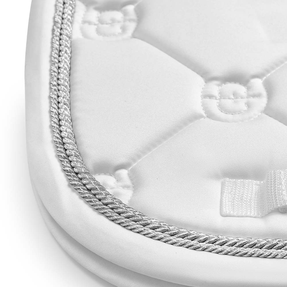 Dressage Saddle Pad ES White Perfection Silver