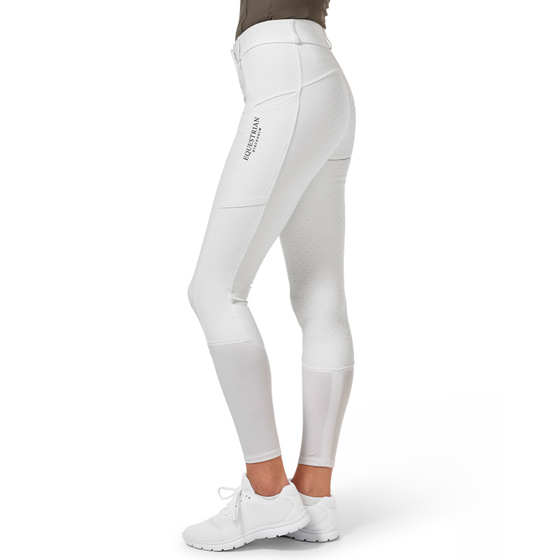Riding Breeches ES Dressage Elite Full Grip White Perfection