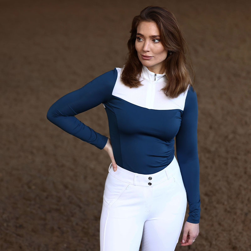 Riding Breeches ES Dressage Elite Full Grip White Perfection