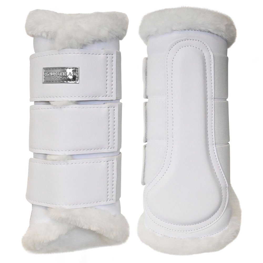 Brushing Boots ES Faux Fur White Silver