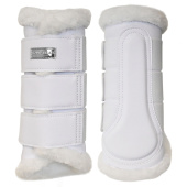 Brushing Boots ES Faux Fur White Silver Brushing Boots ES Faux Fur White Silver